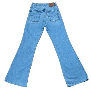 Levi's Premium 70s High Flare Blue Jeans Light Wash Size 25